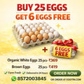 25 Eggs Pack with 6 Free Eggs (Brown)