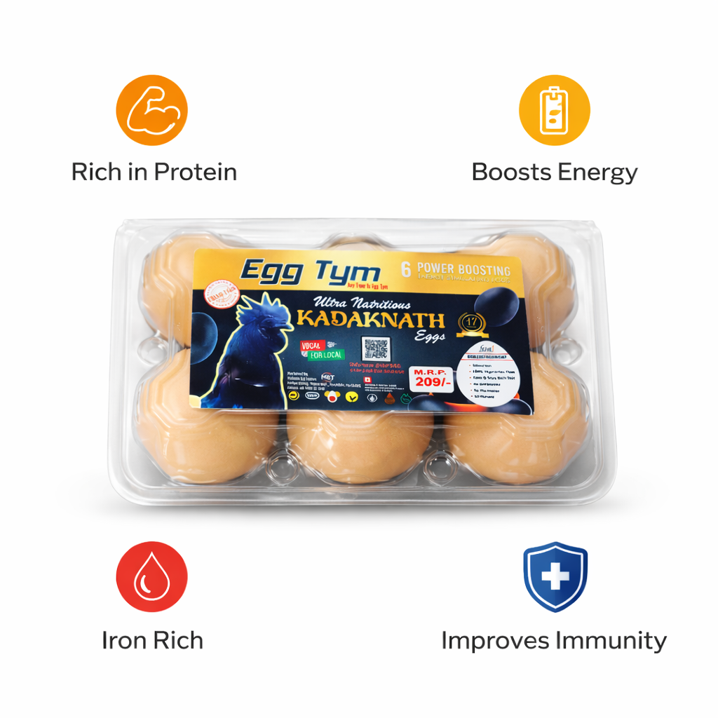 Kadaknath Farm Fresh Eggs – Naturally Raised Desi Breed